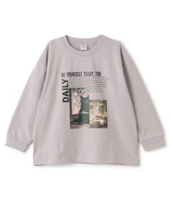 and D.petitmain / アンドディー. プティマイン Tシャツ | 【USAコットン】CATフォトプリントロンT