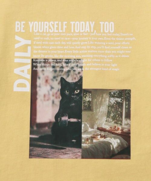 and D.petitmain / アンドディー. プティマイン Tシャツ | 【USAコットン】CATフォトプリントロンT | 詳細3