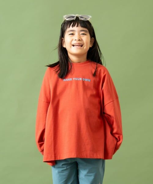 and D.petitmain / アンドディー. プティマイン Tシャツ | 【Penfield】KIDS防汚蓄光ロゴBIGロンT | 詳細2