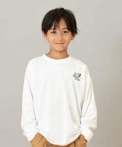 and D.petitmain / アンドディー. プティマイン Tシャツ | 【綿100】【365D.】サブジェクト刺繍ロンT