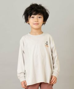 and D.petitmain / アンドディー. プティマイン Tシャツ | 【綿100】【365D.】サブジェクト刺繍ロンT
