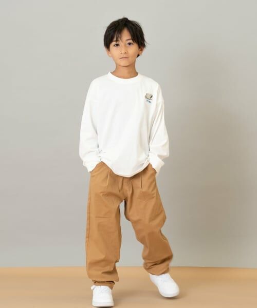 and D.petitmain / アンドディー. プティマイン Tシャツ | 【綿100】【365D.】サブジェクト刺繍ロンT | 詳細1