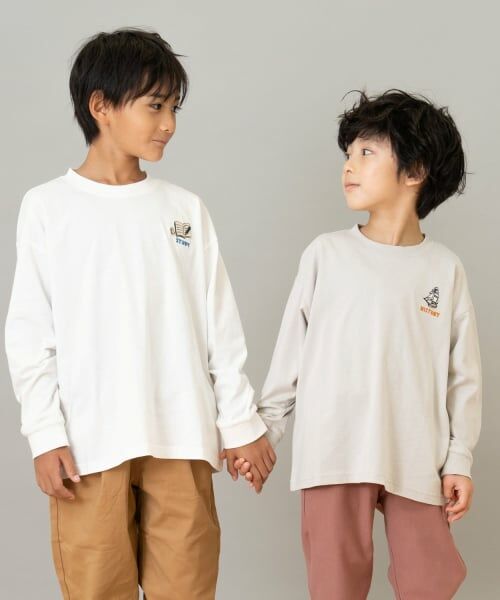 and D.petitmain / アンドディー. プティマイン Tシャツ | 【綿100】【365D.】サブジェクト刺繍ロンT | 詳細15