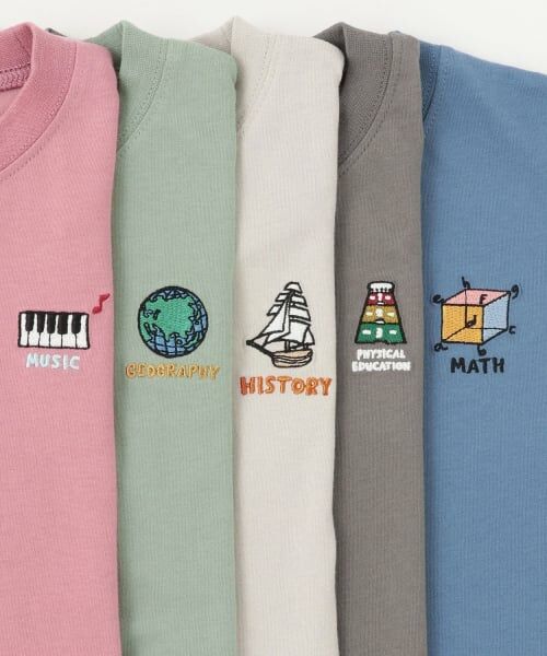 and D.petitmain / アンドディー. プティマイン Tシャツ | 【綿100】【365D.】サブジェクト刺繍ロンT | 詳細18