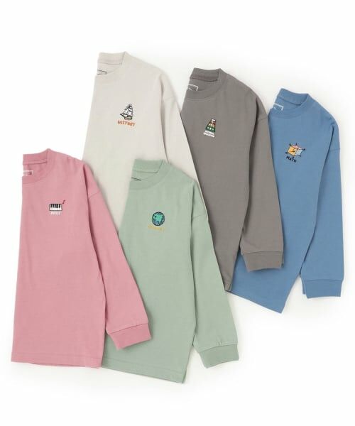 and D.petitmain / アンドディー. プティマイン Tシャツ | 【綿100】【365D.】サブジェクト刺繍ロンT | 詳細25