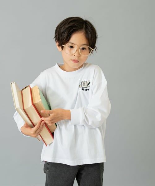 and D.petitmain / アンドディー. プティマイン Tシャツ | 【綿100】【365D.】サブジェクト刺繍ロンT | 詳細3