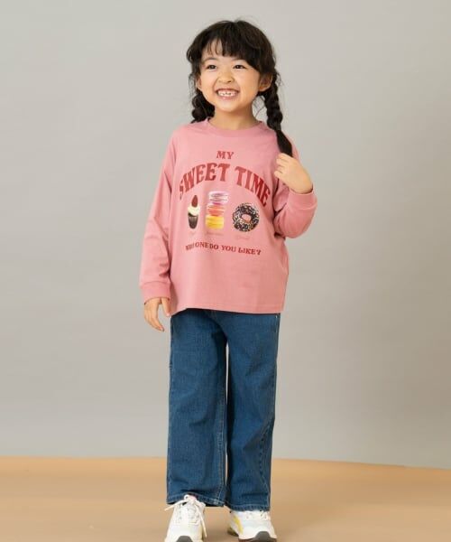 and D.petitmain / アンドディー. プティマイン Tシャツ | 【親子リンク】【綿100】【365D.】アソート転写ワイドロンT | 詳細4