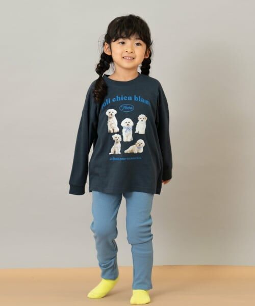 and D.petitmain / アンドディー. プティマイン Tシャツ | 【親子リンク】【綿100】【365D.】アソート転写ワイドロンT | 詳細5