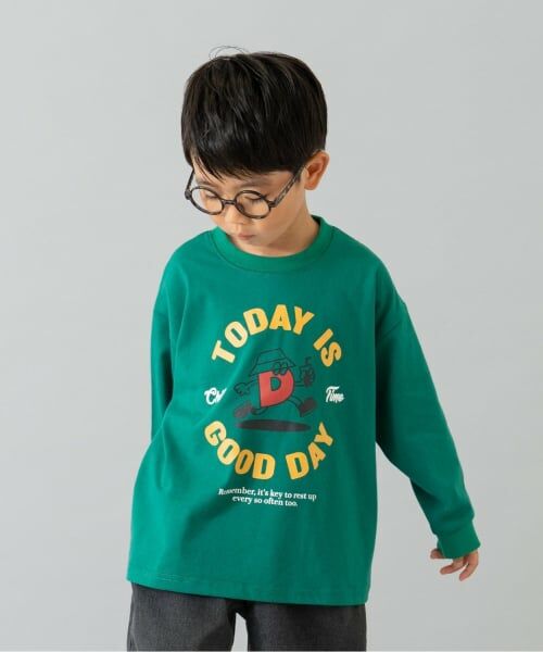 and D.petitmain / アンドディー. プティマイン Tシャツ | 【綿100】【365D.】OFUZAKE柄ロンT | 詳細11