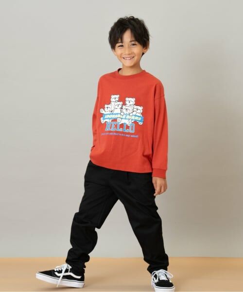 and D.petitmain / アンドディー. プティマイン Tシャツ | 【綿100】【365D.】OFUZAKE柄ロンT | 詳細3