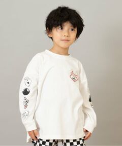 and D.petitmain / アンドディー. プティマイン Tシャツ | 【綿100】【365D.】アソート袖プリント柄ロンT