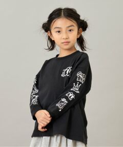 and D.petitmain / アンドディー. プティマイン Tシャツ | 【綿100】【365D.】アソート袖プリント柄ロンT