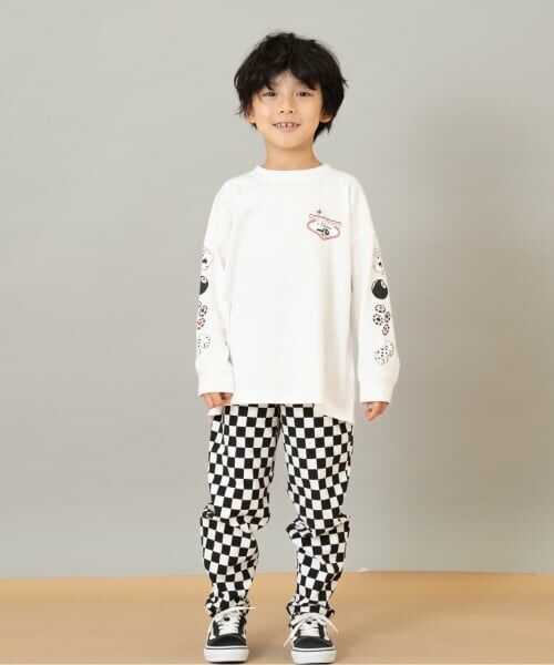 and D.petitmain / アンドディー. プティマイン Tシャツ | 【綿100】【365D.】アソート袖プリント柄ロンT | 詳細1