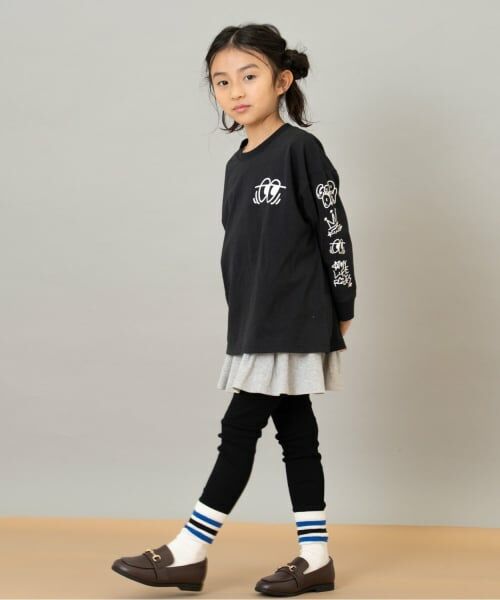 and D.petitmain / アンドディー. プティマイン Tシャツ | 【綿100】【365D.】アソート袖プリント柄ロンT | 詳細10