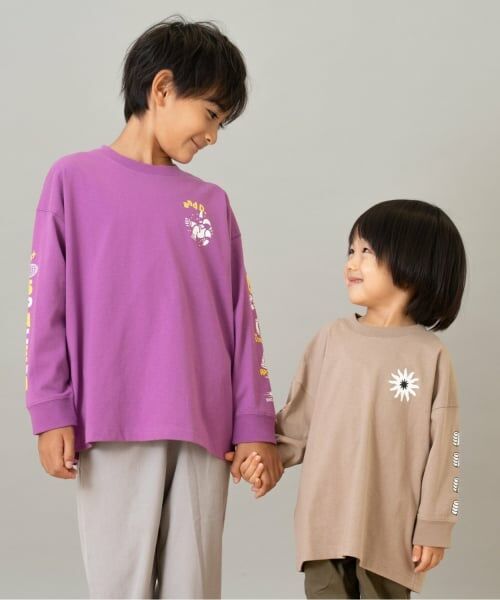 and D.petitmain / アンドディー. プティマイン Tシャツ | 【綿100】【365D.】アソート袖プリント柄ロンT | 詳細11