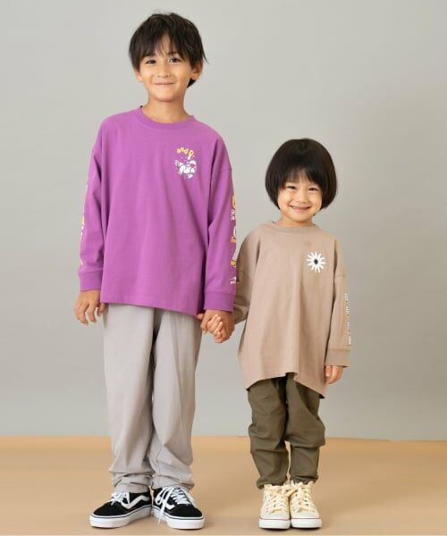 and D.petitmain / アンドディー. プティマイン Tシャツ | 【綿100】【365D.】アソート袖プリント柄ロンT | 詳細12