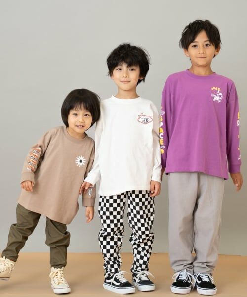 and D.petitmain / アンドディー. プティマイン Tシャツ | 【綿100】【365D.】アソート袖プリント柄ロンT | 詳細13