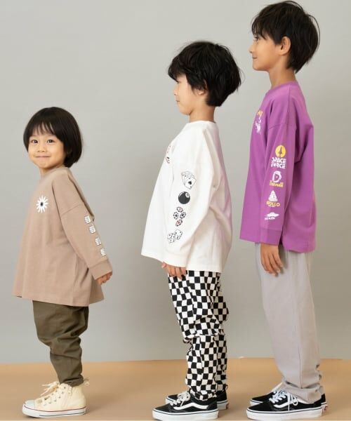 and D.petitmain / アンドディー. プティマイン Tシャツ | 【綿100】【365D.】アソート袖プリント柄ロンT | 詳細14