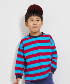 and D.petitmain / アンドディー. プティマイン Tシャツ | 【親子リンク】【綿100】【365D.】アソートボーダーワイドロンT