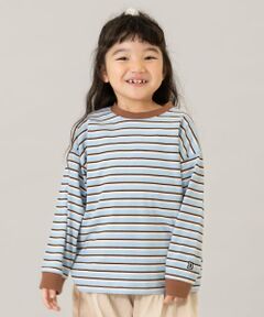 and D.petitmain / アンドディー. プティマイン Tシャツ | 【親子リンク】【綿100】【365D.】アソートボーダーワイドロンT