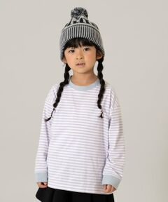 and D.petitmain / アンドディー. プティマイン Tシャツ | 【親子リンク】【綿100】【365D.】アソートボーダーワイドロンT