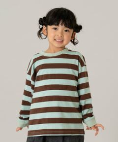 and D.petitmain / アンドディー. プティマイン Tシャツ | 【親子リンク】【綿100】【365D.】アソートボーダーワイドロンT