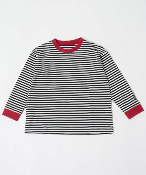 and D.petitmain / アンドディー. プティマイン Tシャツ | 【親子リンク】【綿100】【365D.】アソートボーダーワイドロンT | 詳細21