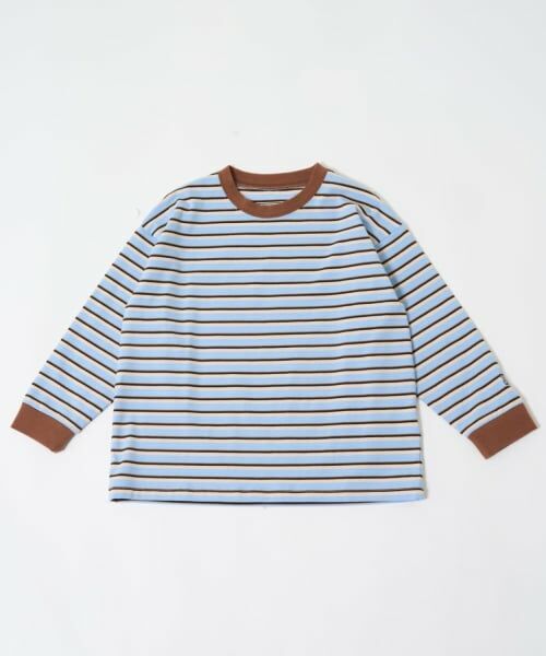 and D.petitmain / アンドディー. プティマイン Tシャツ | 【親子リンク】【綿100】【365D.】アソートボーダーワイドロンT | 詳細24