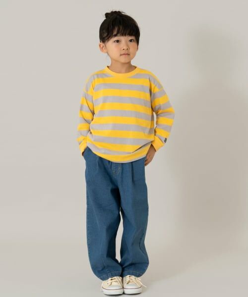 and D.petitmain / アンドディー. プティマイン Tシャツ | 【親子リンク】【綿100】【365D.】アソートボーダーワイドロンT | 詳細4