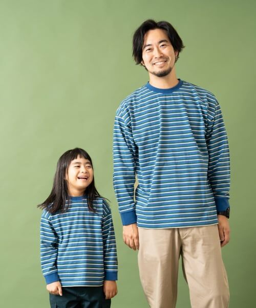 and D.petitmain / アンドディー. プティマイン Tシャツ | 【親子リンク】【綿100】【365D.】アソートボーダーワイドロンT | 詳細6