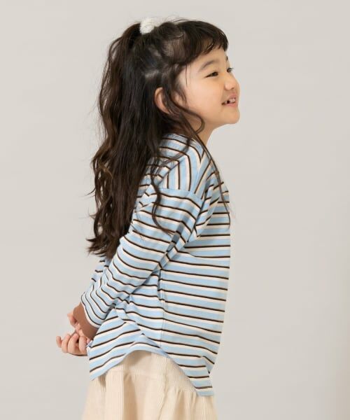 and D.petitmain / アンドディー. プティマイン Tシャツ | 【親子リンク】【綿100】【365D.】アソートボーダーワイドロンT | 詳細8