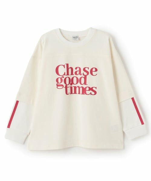 and D.petitmain / アンドディー. プティマイン Tシャツ | レイヤード風ラインロンT | 詳細20