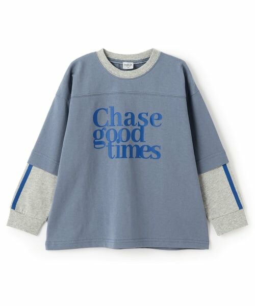 and D.petitmain / アンドディー. プティマイン Tシャツ | レイヤード風ラインロンT | 詳細21