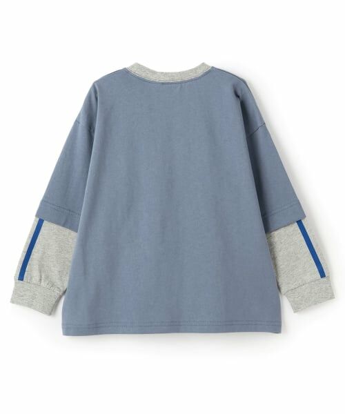 and D.petitmain / アンドディー. プティマイン Tシャツ | レイヤード風ラインロンT | 詳細23