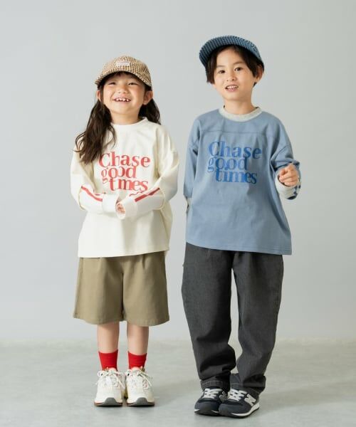 and D.petitmain / アンドディー. プティマイン Tシャツ | レイヤード風ラインロンT | 詳細9