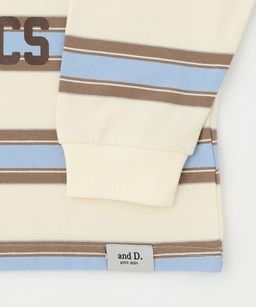 and D.petitmain / アンドディー. プティマイン Tシャツ | 【男女リンク】カレッジプリントラガーロンT | 詳細11