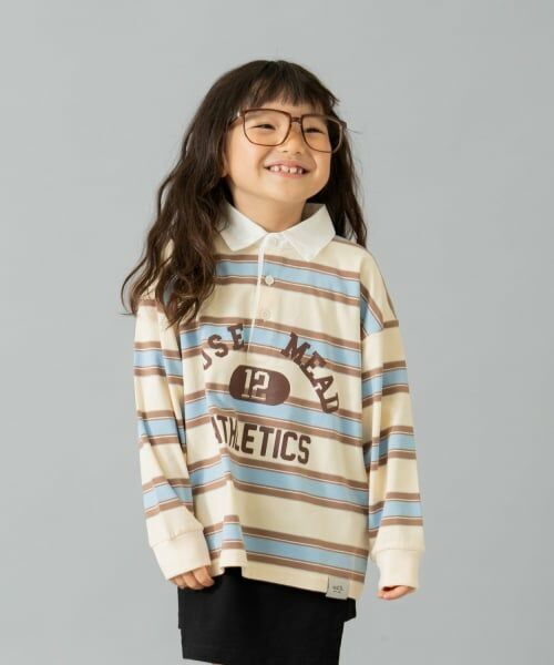 and D.petitmain / アンドディー. プティマイン Tシャツ | 【男女リンク】カレッジプリントラガーロンT | 詳細2