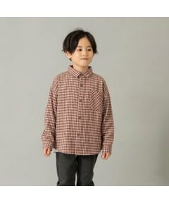 and D.petitmain / アンドディー. プティマイン シャツ・ブラウス | チェックドロップ長袖シャツ