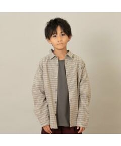 and D.petitmain / アンドディー. プティマイン シャツ・ブラウス | チェックドロップ長袖シャツ