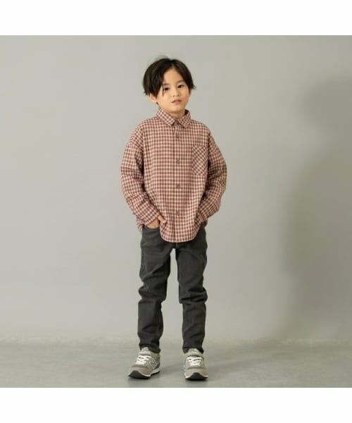 and D.petitmain / アンドディー. プティマイン シャツ・ブラウス | チェックドロップ長袖シャツ | 詳細1