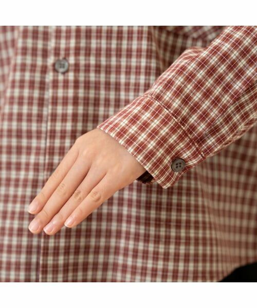 and D.petitmain / アンドディー. プティマイン シャツ・ブラウス | チェックドロップ長袖シャツ | 詳細14