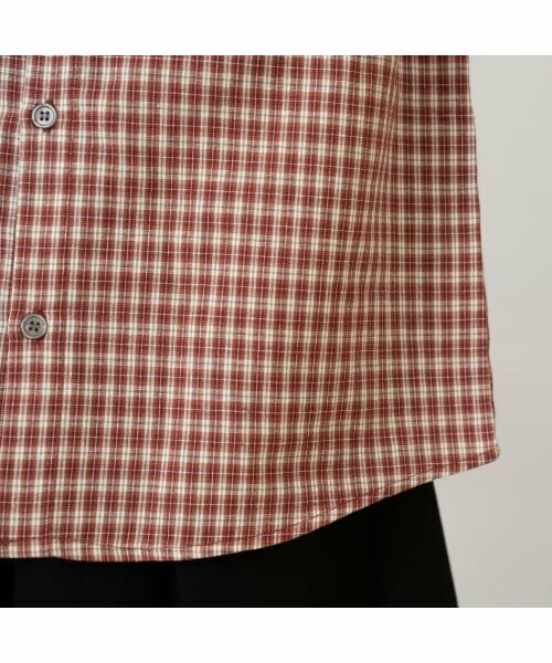 and D.petitmain / アンドディー. プティマイン シャツ・ブラウス | チェックドロップ長袖シャツ | 詳細15