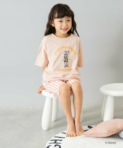 and D.petitmain / アンドディー. プティマイン ルームウェア | 【ズートピア】ワンマイルウェアセット（サーモン ピンク）