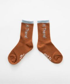 and D.petitmain / アンドディー. プティマイン ソックス | 【365D.】バイカラーロゴソックス/靴下