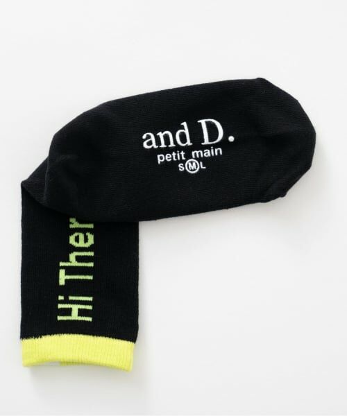 and D.petitmain / アンドディー. プティマイン ソックス | 【365D.】バイカラーロゴソックス/靴下 | 詳細2