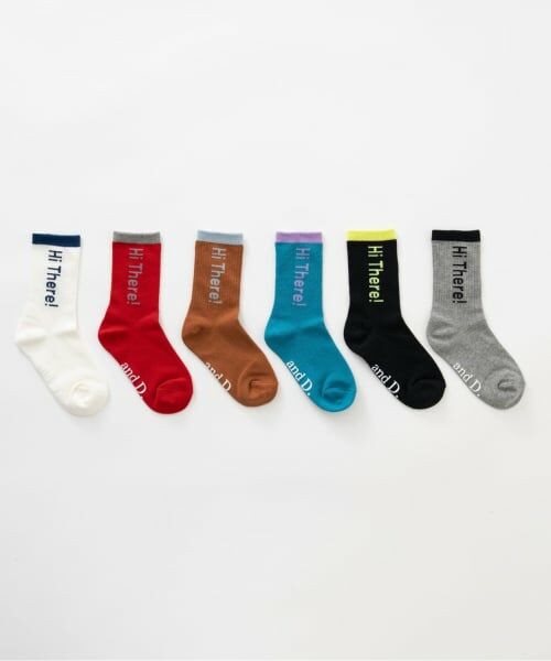 and D.petitmain / アンドディー. プティマイン ソックス | 【365D.】バイカラーロゴソックス/靴下 | 詳細3