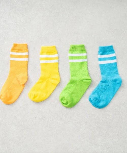 and D.petitmain / アンドディー. プティマイン ソックス | 【Dセレクト】ネオンカラーラインソックス | 詳細1