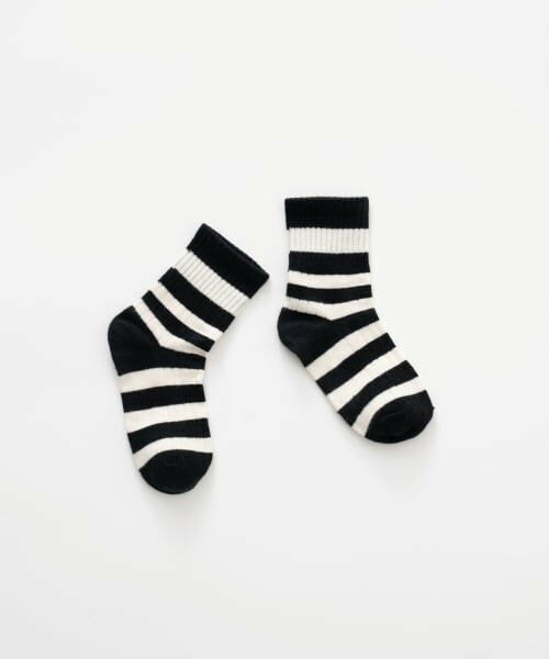 and D.petitmain / アンドディー. プティマイン ソックス | 【Dセレクト】モノトーンソックス（ボーダー）