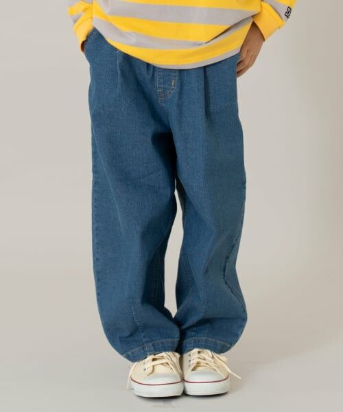 and D.petitmain / アンドディー. プティマイン その他パンツ | タックバルンデニムパンツ【セットアップ可】（ブルー）