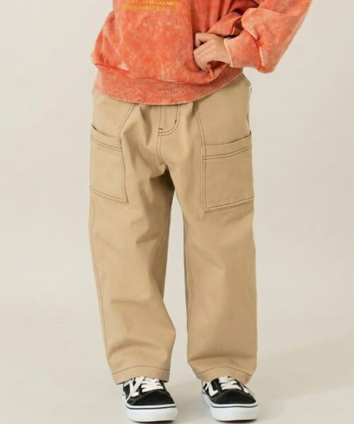 and D.petitmain / アンドディー. プティマイン その他パンツ | ステッチカーゴパンツ(ベージュ)